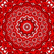 red round ornamental pattern
