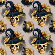 Watercolor halloween pattern N13