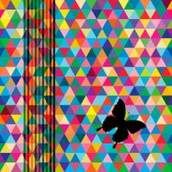 Multicolor abstract bright background with triangles