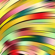 Colorful smooth light green yellow red lines background
