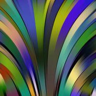 Colorful smooth green blue lines background