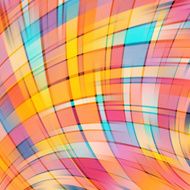 Colorful smooth light lines background Yellow pink orange blue colors