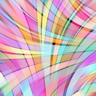 Colorful smooth light lines background Pink blue green yellow colors