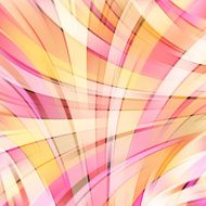 Colorful smooth light lines background Pink yellow orange colors