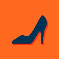 Woman shoe icon N7