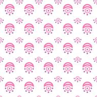 Cute abstract geometric bright seamless pattern
