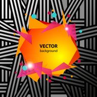 Abstract geometric disco banner