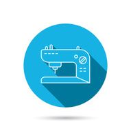Sewing machine icon Embroidery sign N7