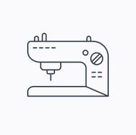 Sewing machine icon Embroidery sign N8
