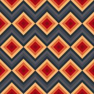 Modern elegant zig zag and rhombus seamless pattern