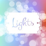 Stock fuzzy texture with bokeh effect and frame for text