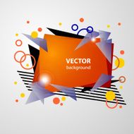 Abstract geometric disco banner N7