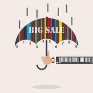 Creative abstract umbrella logo design