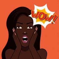 Cartoon african woman N3