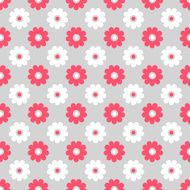 Cute different seamless pattern Pink white and grey color