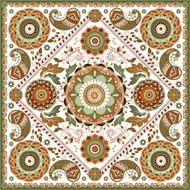Design for square pocket shawl textile