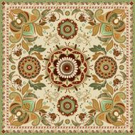 Design for square pocket shawl textile N2