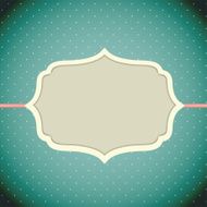 Retro Vintage Background with Frame Template Vector Illustration N2