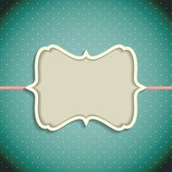 Retro Vintage Background with Frame Template Vector Illustration N3