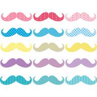 Colorful Mustaches Pattern Collections