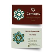 Modern simple light business card template N9