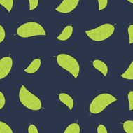 Seamless floral pattern with leafs