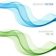 Abstract colored wave on white N7