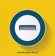 Yellow Comb Icon Button N2