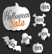 Halloween Sale Design Elements and Badges
