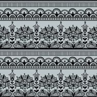 Seamless Black Lace Pattern