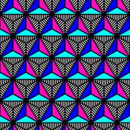 abstract bright colored triangle geometric pattern in style of the