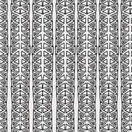 Vector seamless black and white ethnic pattern