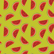 Cute Watermelon background Seamless vector pattern