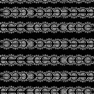 Vector seamless black and white ethnic pattern N3