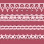 Abstract ribbon lace imitating Crochet