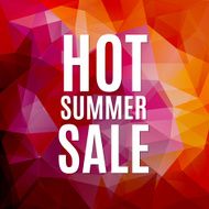 summer sale polygonal background