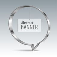 Shiny metal vector banner eps 10 N5