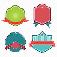 Set of badges ribbons and labels set 3 N2