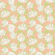 colorful hand drawn flowers seamless pattern