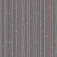 Vertical background Wavy lines and circles Seamless pattern