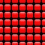 Ruby seamless pattern Precious stones Vector red background