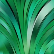 Green smooth light lines background