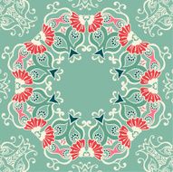 Mandala vector design flower card N2