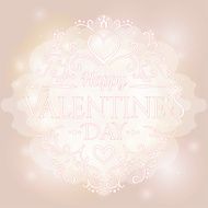 Love You Text on Blurred background with floral ornament Valentines N4