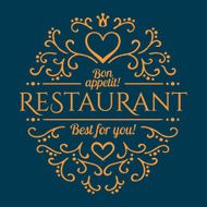 Restaurant design template Vector illustration