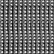 Vector seamless black and white ethnic pattern N7