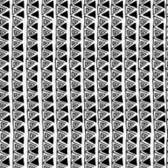 Vector seamless black and white ethnic pattern N8