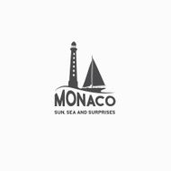 Monaco travel print