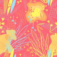 abstract floral pattern N31