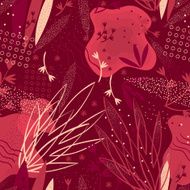 abstract floral pattern N32